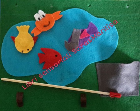 Laghetto con pesci calamita